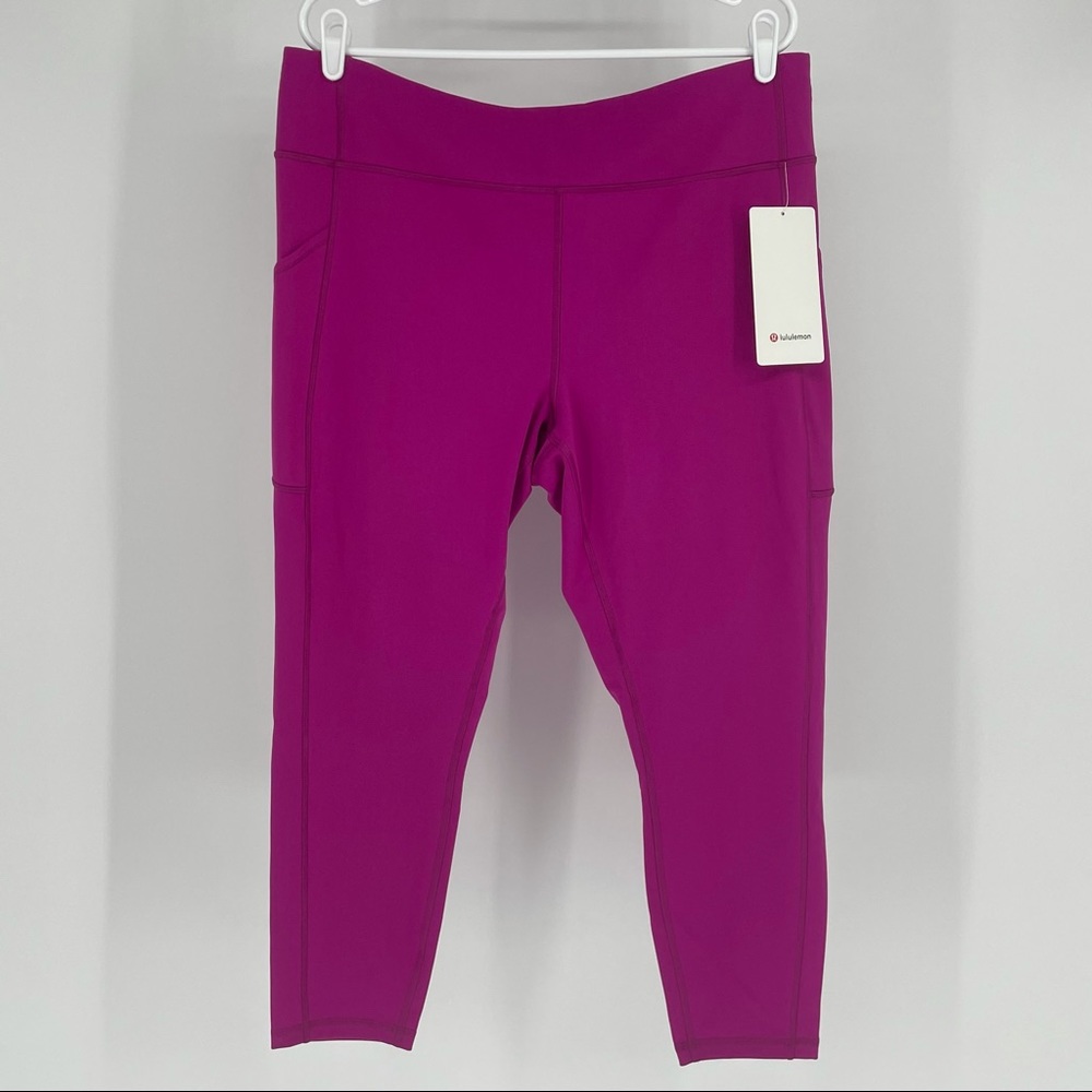 LULULEMON NWT INVIGORATE HIGHRISE TIGHT LEGGINGS 25”RIPENED RASPBERRY 20 - Picture 6 of 12